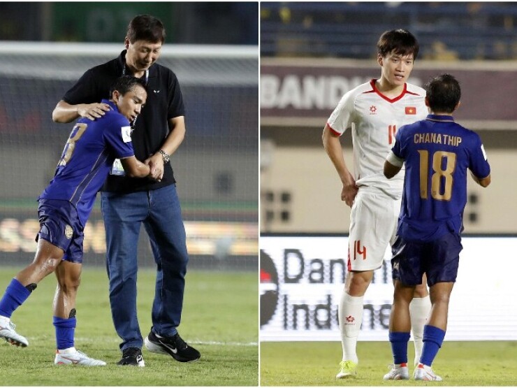 “Messi Thái“ thân thiện sau đại chiến, có cử chỉ thân mật cùng HLV Kim Sang Sik