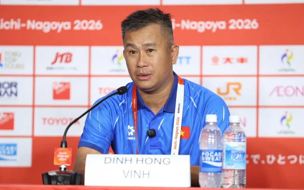 HLV Đinh Hồng Vinh: Trải nghiệm Asiad 2026 sẽ giúp U23 Việt Nam trưởng thành