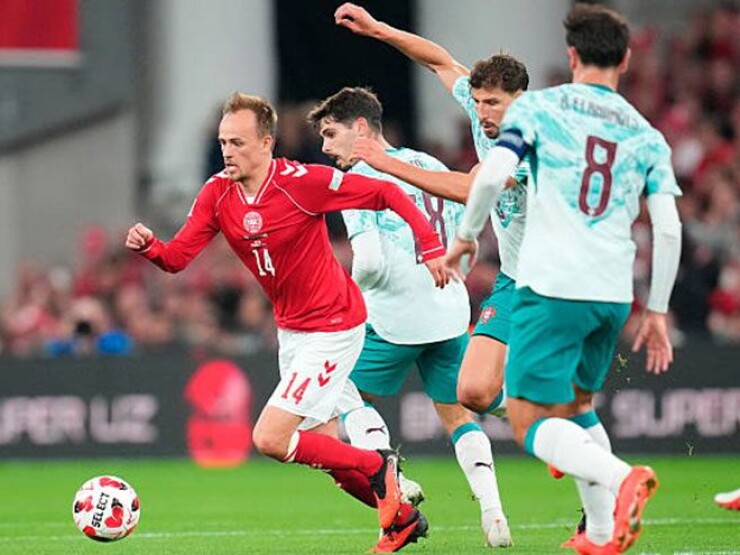 Video bóng đá Đan Mạch – Bồ Đào Nha: Mãn nhãn 6 bàn (Nations League)